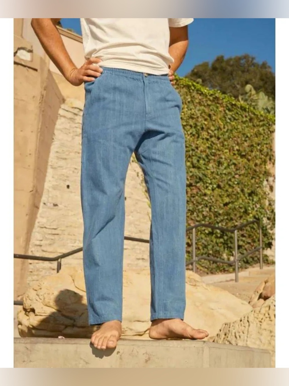 Mollusk Men's Pinnacle Denim Pants Blue Size Medium